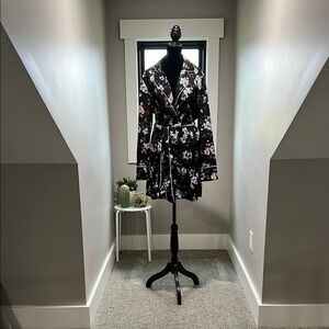 Misguided Floral Pyjama Shirt Dress